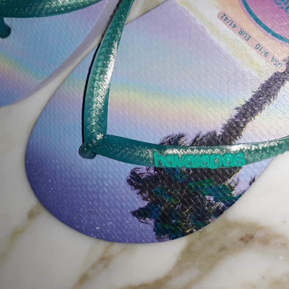 Havaianas "Lilac Passage" Slim Flip Flops - Picture 3 of 7